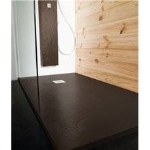 Plato de ducha Natural Pizarra Cacao b10