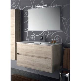 Mueble 101cm Roble Caledonia de 2 cajones SALGAR NOJA