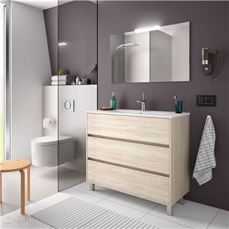 Mueble 101cm Roble Caledonia 3 cajones SALGAR ARENYS