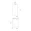 Mueble Gris Mate con puerta SALGAR MICRO
