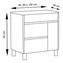 Mueble con lavabo Blanco brillo Caprera TEGLER