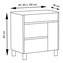 Mueble con lavabo Roble Evasi&oacute;n Caprera TEGLER