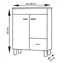 Mueble con lavabo Blanco brillo Samos TEGLER