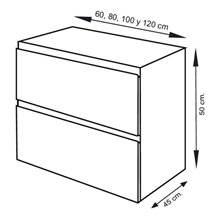 Mueble con lavabo Roble Sinatra Ibiza TEGLER