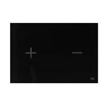 Placa pulsadora Glassy Negro OLI