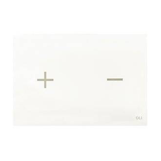 Placa pulsadora Glassy Blanco OLI