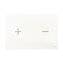 Placa pulsadora Glassy Blanco OLI