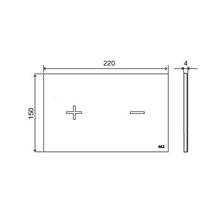 Placa pulsadora Glassy Blanco OLI