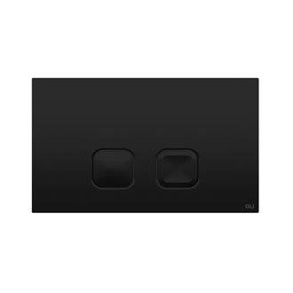 Placa pulsadora Plain soft touch negro OLI