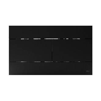 Placa pulsadora Slim soft touch negro OLI