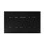 Placa pulsadora Slim soft touch negro OLI
