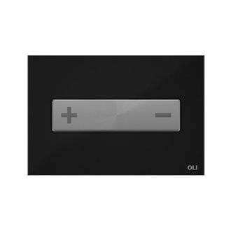 Placa pulsadora Ocean&iacute;a neu vidrio INOX negro OLI