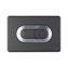 Placa pulsadora Salina soft touch negro-cromo brillo OLI