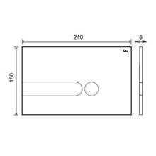 Placa pulsadora iPlate cromo mate OLI