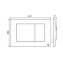 Placa pulsadora Metal Dual cromo brillo OLI