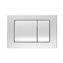 Placa pulsadora Metal Dual cromo mate OLI