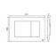 Placa pulsadora Metal Dual cromo mate OLI