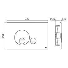 Placa pulsadora Globe blanco OLI