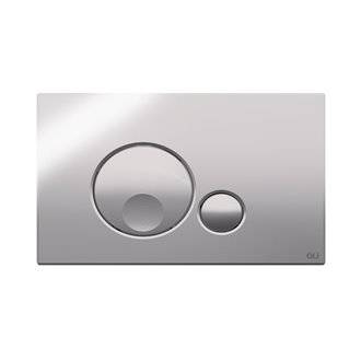 Placa pulsadora Globe cromo brillo OLI