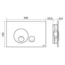 Placa pulsadora Globe cromo brillo OLI