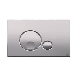 Placa pulsadora Globe cromo mate OLI
