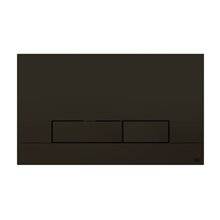 Placa pulsadora Narrow soft touch negro OLI