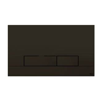 Placa pulsadora Narrow soft touch negro OLI