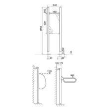 Estructura separador de urinario Easy Sanitarblock OLI
