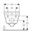 Inodoro suspendido Geberit Smyle Square Rimfree