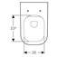 Inodoro suspendido Geberit Smyle Square Rimfree