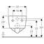 Inodoro suspendido Geberit iCon Square Rimfree