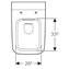 Inodoro suspendido Geberit iCon Square Rimfree