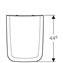 Inodoro suspendido Geberit iCon Square Rimfree