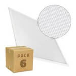 Pack x6 Panel LED ultrafino antideslumbramiento 4000lm