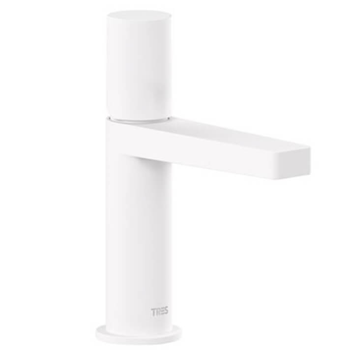 Grifo monomando de lavabo blanco PROJECT-TRES