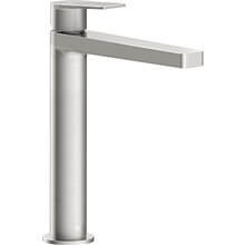 Grifo monomando mediano acero maneta de lavabo PROJECT-TRES