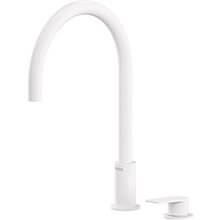 Grifo de lavabo blanco monomando en batería PROJECT-TRES