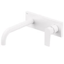 Grifo de pared Blanco largo para lavabo PROJECT TRES