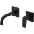 Grifo de pared lavabo Negro de 2 centros PROJECT TRES