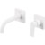 Grifo de pared lavabo Blanco de 2 centros PROJECT TRES