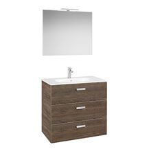 Mueble Pack 3 cajones cedro 80cm Victoria Basic Roca