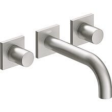 Grifo de pared lavabo acero de 3 centros PROJECT TRES