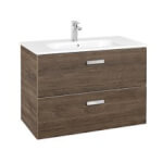 Mueble 2 cajones cedro 80cm Victoria Basic Roca