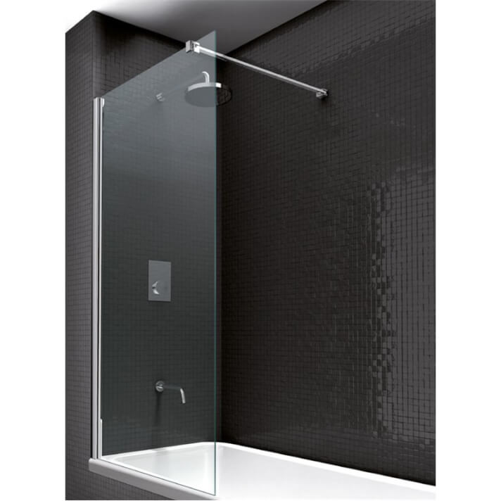 Mampara ba&ntilde;era frontal fija walk-in TECHNIC