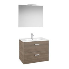Mueble Pack 2 cajones cedro 60cm Victoria Basic Roca