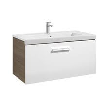 Mueble 80cm un cajón blanco-fresno Prisma Roca