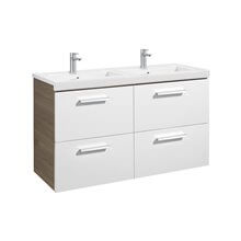 Mueble 120cm cuatro cajones blanco-fresno Prisma Roca