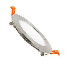 Placa LED circular ultrafina Ø12x2cm 6W plata