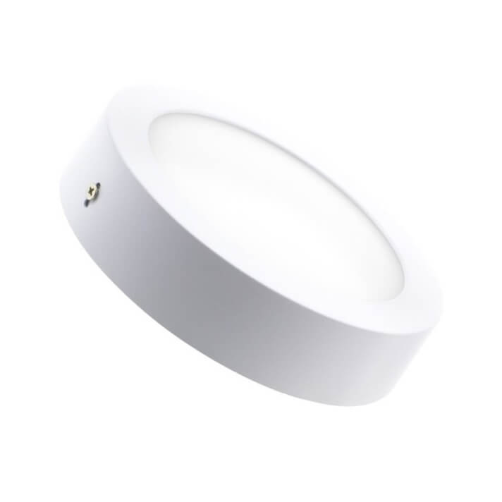 Plaf&oacute;n LED de techo redondo &Oslash;22'5x4cm 18W blanco