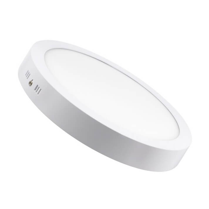 Plaf&oacute;n LED de techo redondo &Oslash;30x4cm 24W blanco